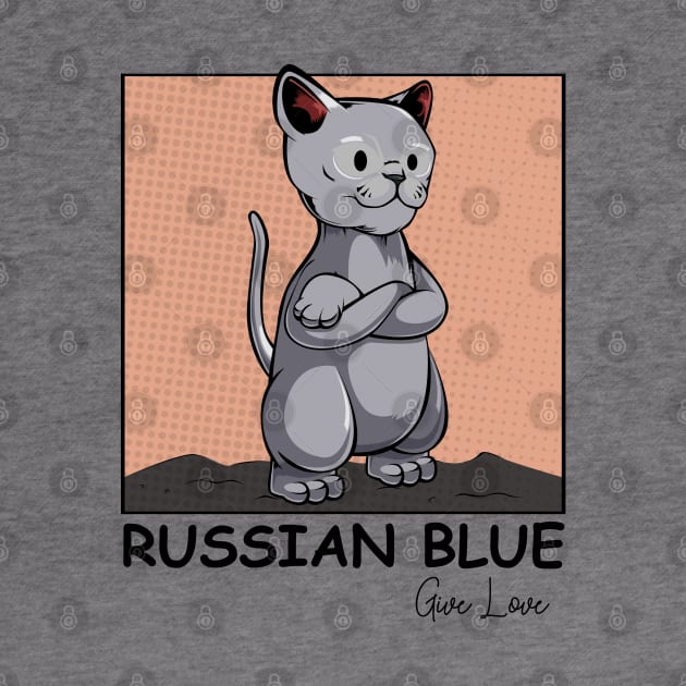 Russian Blue Cat by Lumio Gifts